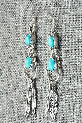 Turquoise & Sterling Silver Earrings - Sadie Jim
