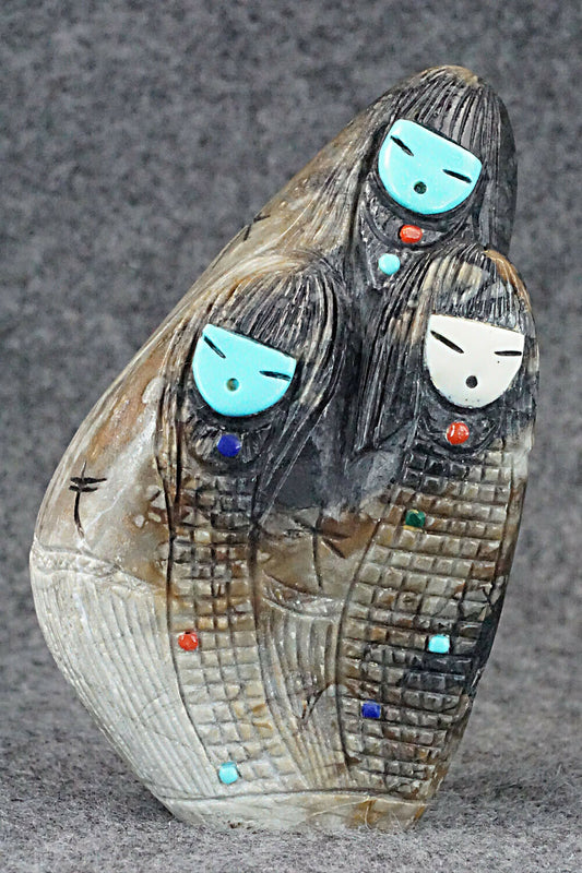 Corn Maiden Zuni Fetish Carving - Sandra Quandelacy