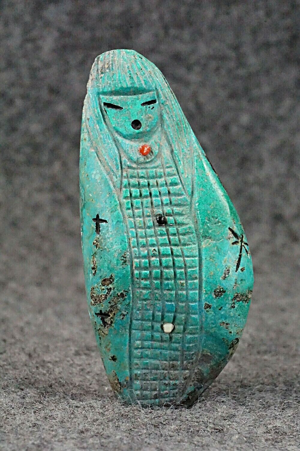 Corn Maiden Zuni Fetish Carving - Sandra Quandelacy