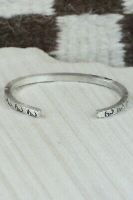Navajo Sterling Silver Bracelet - Elaine Tahe