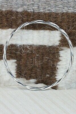 Navajo Sterling Silver Bangle Cuff - Elaine Tahe