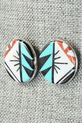 Multi Stone & Sterling Silver Earrings - Leif Esalio