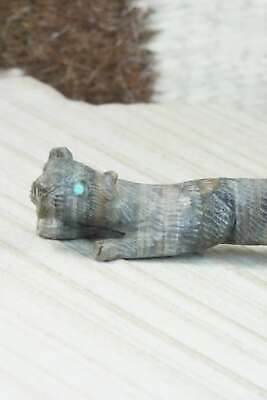 Mountain Lion Zuni Fetish Carving - Lance Cheama