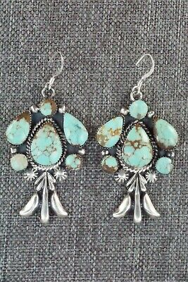 Turquoise & Sterling Silver Earrings - Bobby Platero