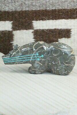 Bear Zuni Fetish Carving - Bernard Laiwakete - High Lonesome Trading