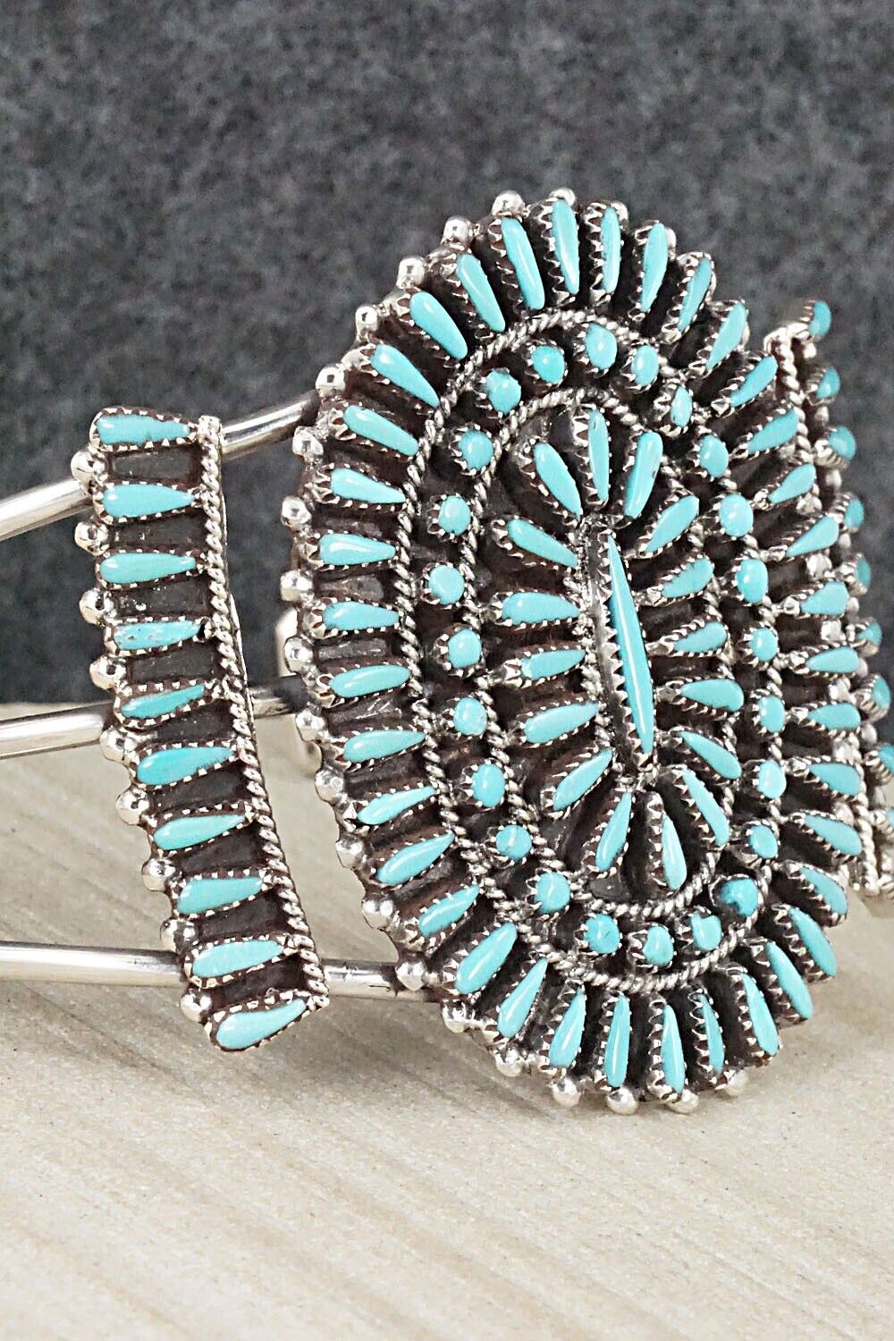 Turquoise & Sterling Silver Bracelet - Judy Wallace