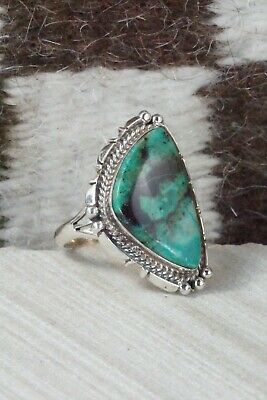 Turquoise & Sterling Silver Ring - Daniel Benally - Size 7.75