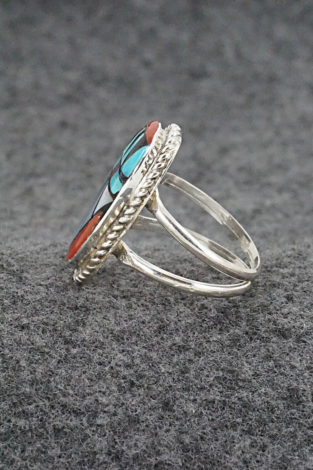 Multi Stone & Sterling Silver Ring - Ola Eriacho - Size 7