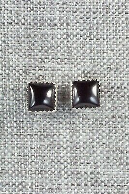 Onyx & Sterling Silver Earrings - Annie Spencer