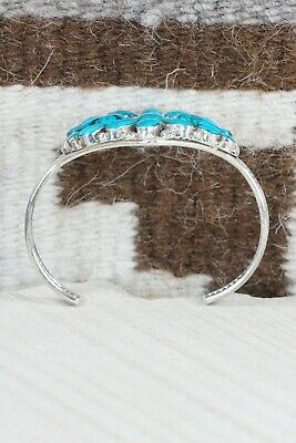 Navajo Turquoise & Sterling Silver Bracelet - Raymond Yazzie