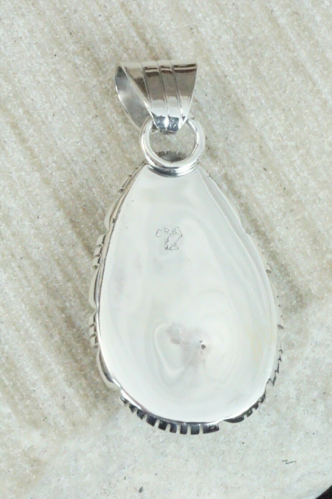 Turquoise & Sterling Silver Pendant - Samuel Yellowhair