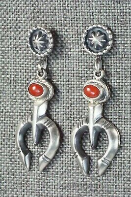 Coral & Sterling Silver Earrings - Annie Spencer