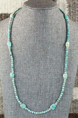 Turquoise & Sterling Silver Necklace - Navajo