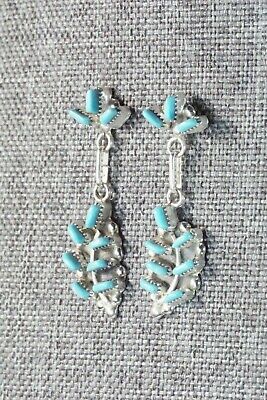 Turquoise & Sterling Silver Earrings - Vickie Johnson - High Lonesome Trading