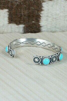 Turquoise & Sterling Silver Bracelet - Bobby Platero