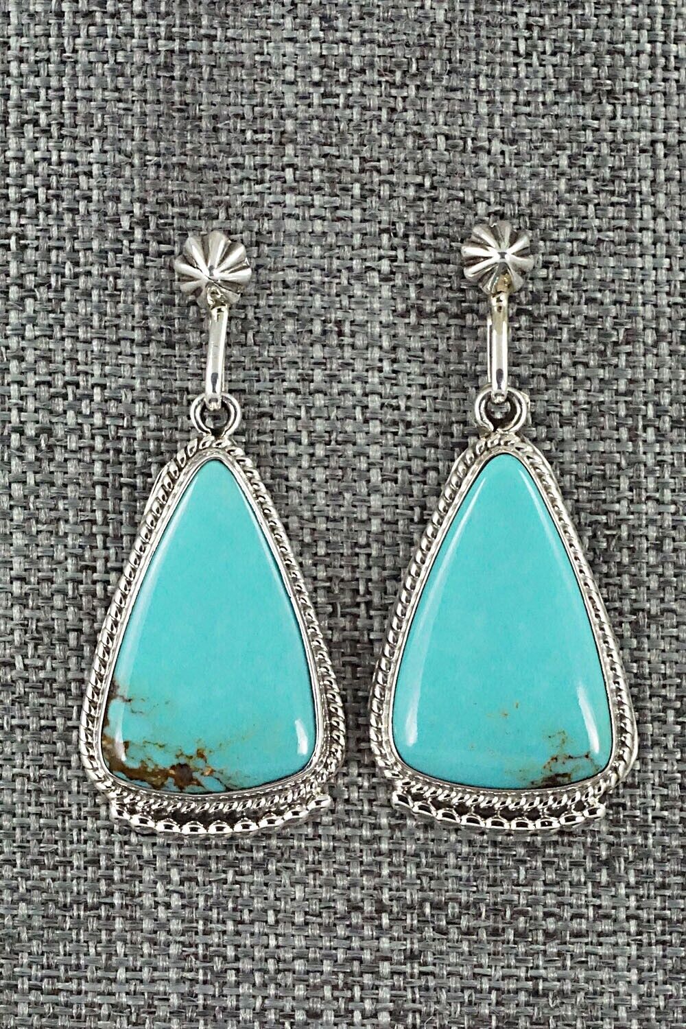 Turquoise and Sterling Silver Earrings - Sharon McCarthy