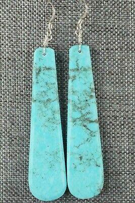 Turquoise & Sterling Silver Earrings - Lupe Lovato