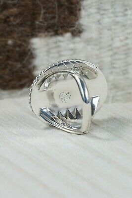 Navajo Turquoise and Sterling Silver Ring - Bobby Platero - 10.25