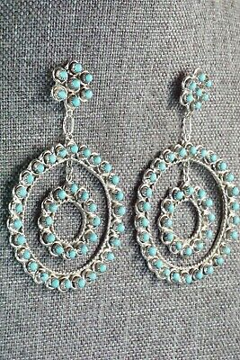Turquoise & Sterling Silver Earrings - Wayne Johnson Jr.