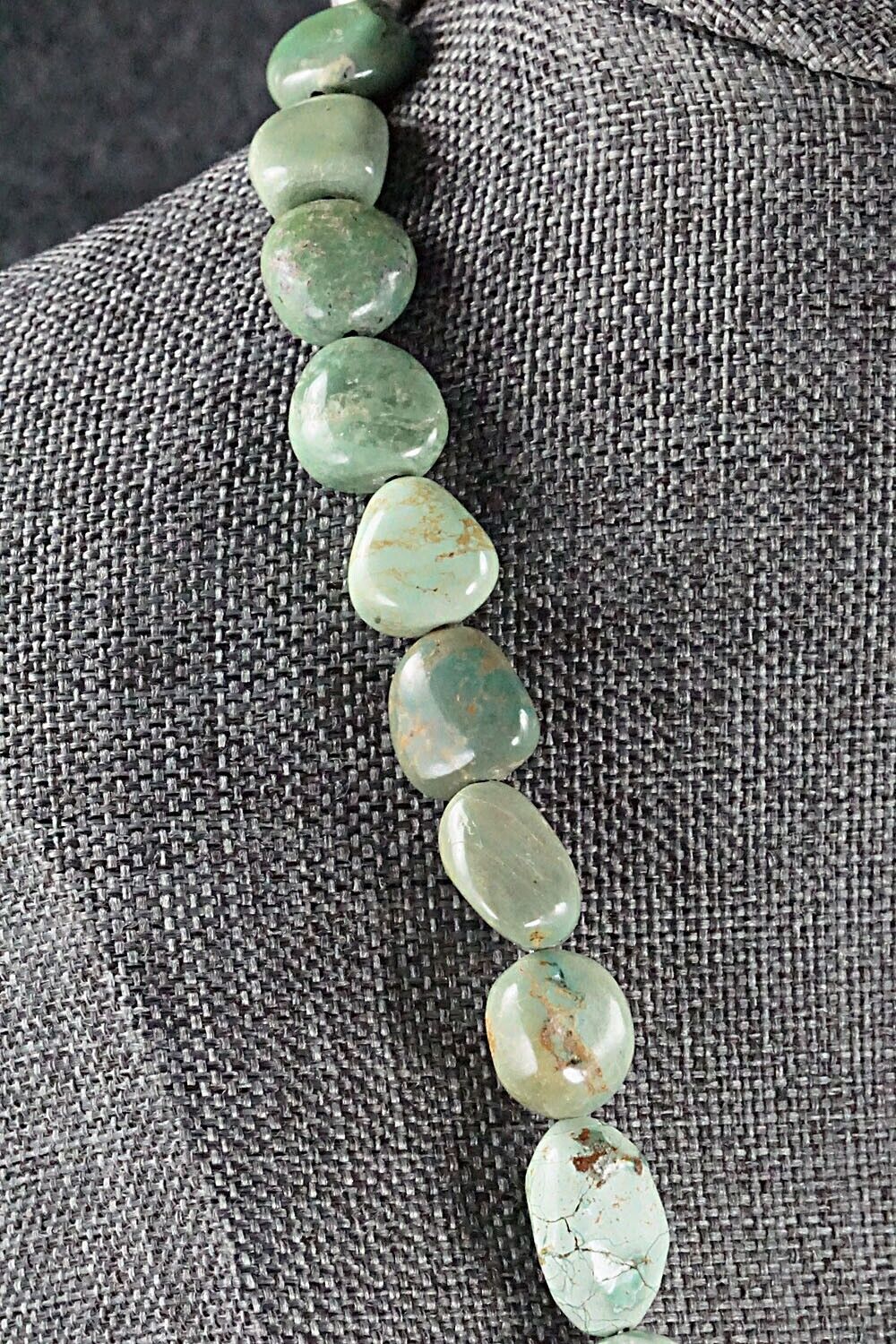 Turquoise and Sterling Silver Necklace - Louise Joe