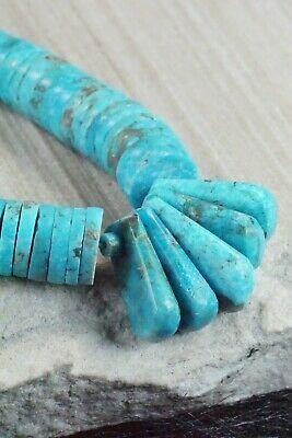 Turquoise & Sterling Silver Necklace - Lupe Lovato - High Lonesome Trading