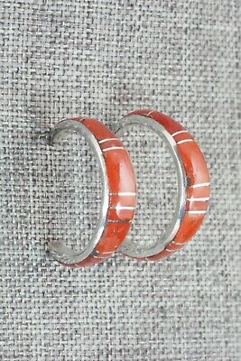 Coral & Sterling Silver Earrings - K Peina