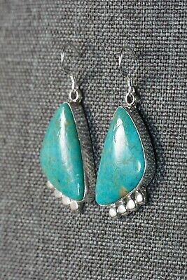 Turquoise & Sterling Silver Earrings - Sharon McCarthy - Navajo - High Lonesome Trading