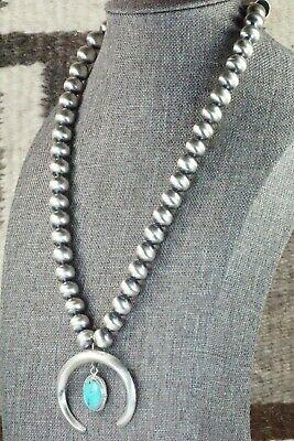 Turquoise & Sterling Silver Pearl Necklace - Jan Mariano - High Lonesome Trading