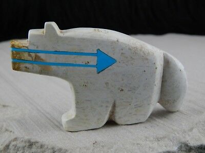 Bear Zuni Fetish Carving - Bernard Laiwakete - High Lonesome Trading