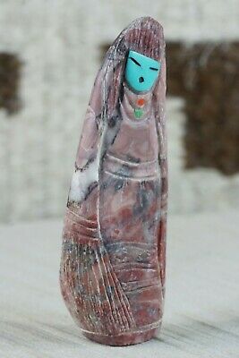 Corn Maiden Zuni Fetish Carving - Sandra Quandelacy - High Lonesome Trading