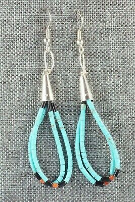 Multi Stone & Sterling Silver Earrings - Esquipula Tenorio