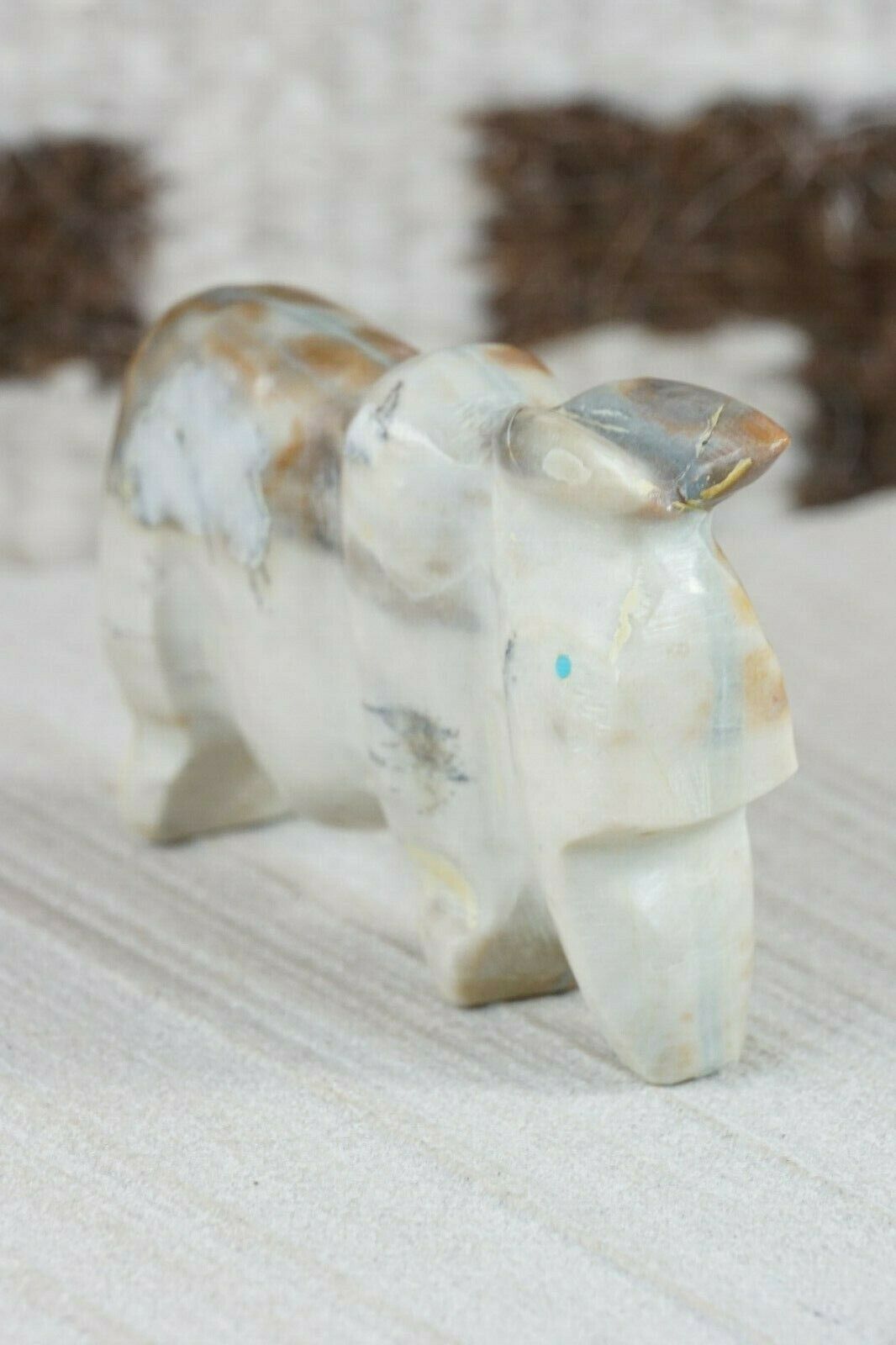 Buffalo Zuni Fetish Carving - Kelly Lementino - High Lonesome Trading