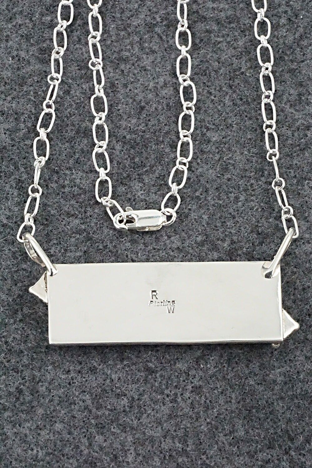 Turquoise & Sterling Silver Necklace - Jeremy Delgarito