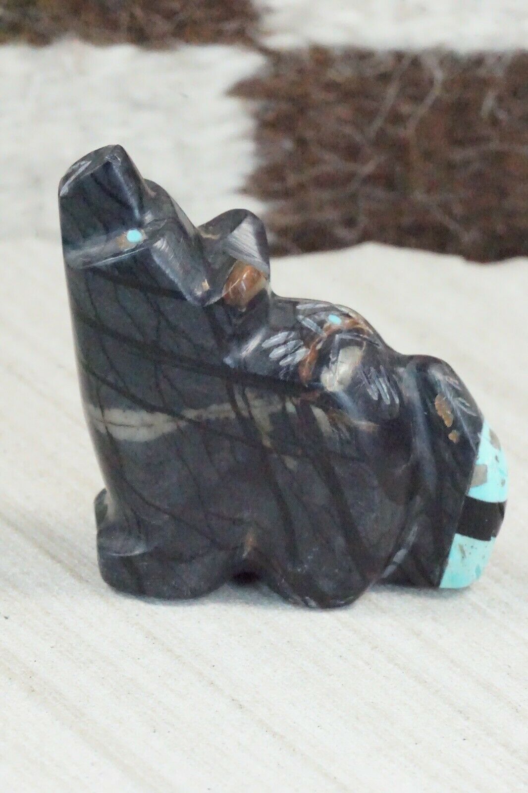 Wolf Zuni Fetish Carving - Brandon Phillips