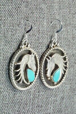 Turquoise & Sterling Silver Earrings - Genevieve Francisco