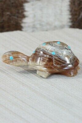 Turtle Zuni Fetish Carving - Ronnie Lunasee - High Lonesome Trading