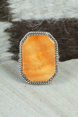 Spiny Oyster and Sterling Silver Ring - Selina Warner - Size 7.75