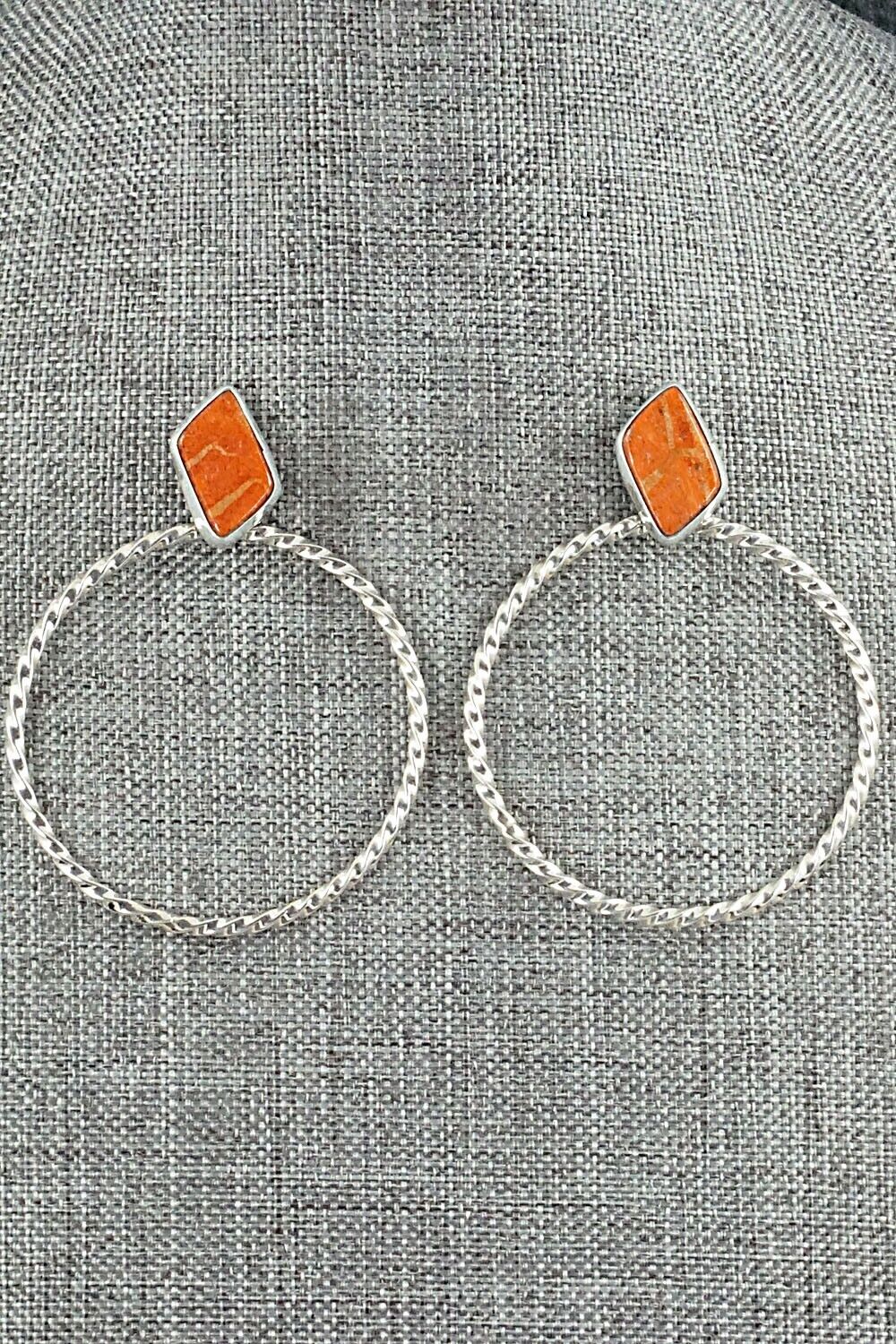 Sponge Coral & Sterling Silver Earrings - Annie Spencer
