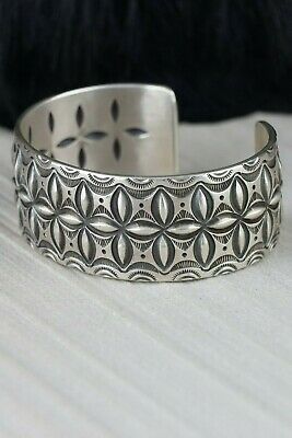 Navajo Sterling Silver Bracelet - Calvin Martinez - High Lonesome Trading