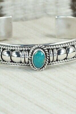 Turquoise & Sterling Silver Bracelet - Thomas Charley