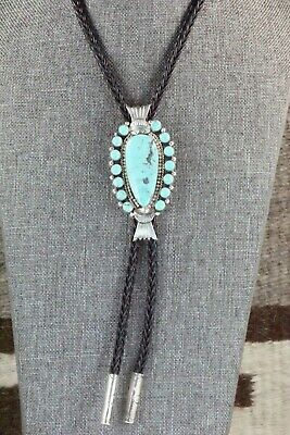 Turquoise & Sterling Silver Bolo Tie - Annette Martinez