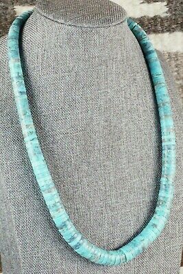 Turquoise & Sterling Silver Necklace - Lupe Lovato