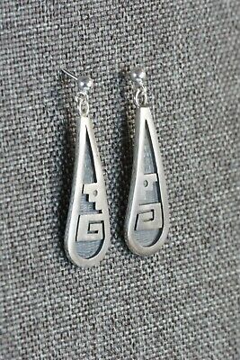 Hopi Sterling Silver Earrings - Trinida Lucas - High Lonesome Trading