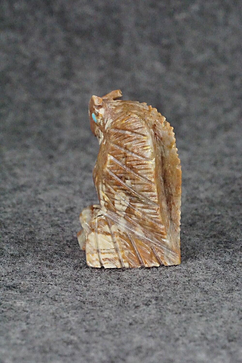 Horned Owl Zuni Fetish Carving - Dana Malani