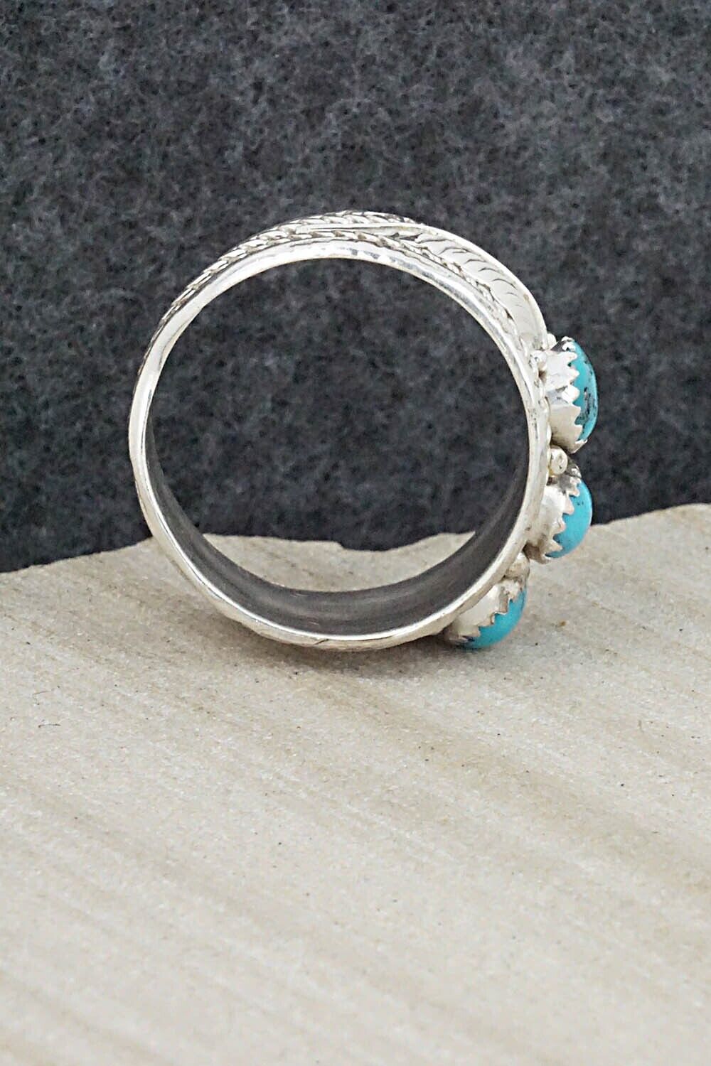 Turquoise and Sterling Silver Ring - Betty Begay - Size 12.5
