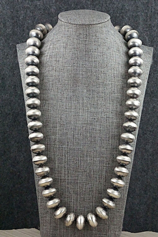 Sterling Silver Navajo Pearl Necklace - Jan Mariano