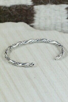 Navajo Sterling Silver Bracelet - Elaine Tahe