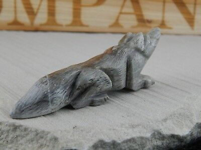 Wolf Zuni Fetish - Tony Mackel - Zuni Wolf Carving - Native American - High Lonesome Trading