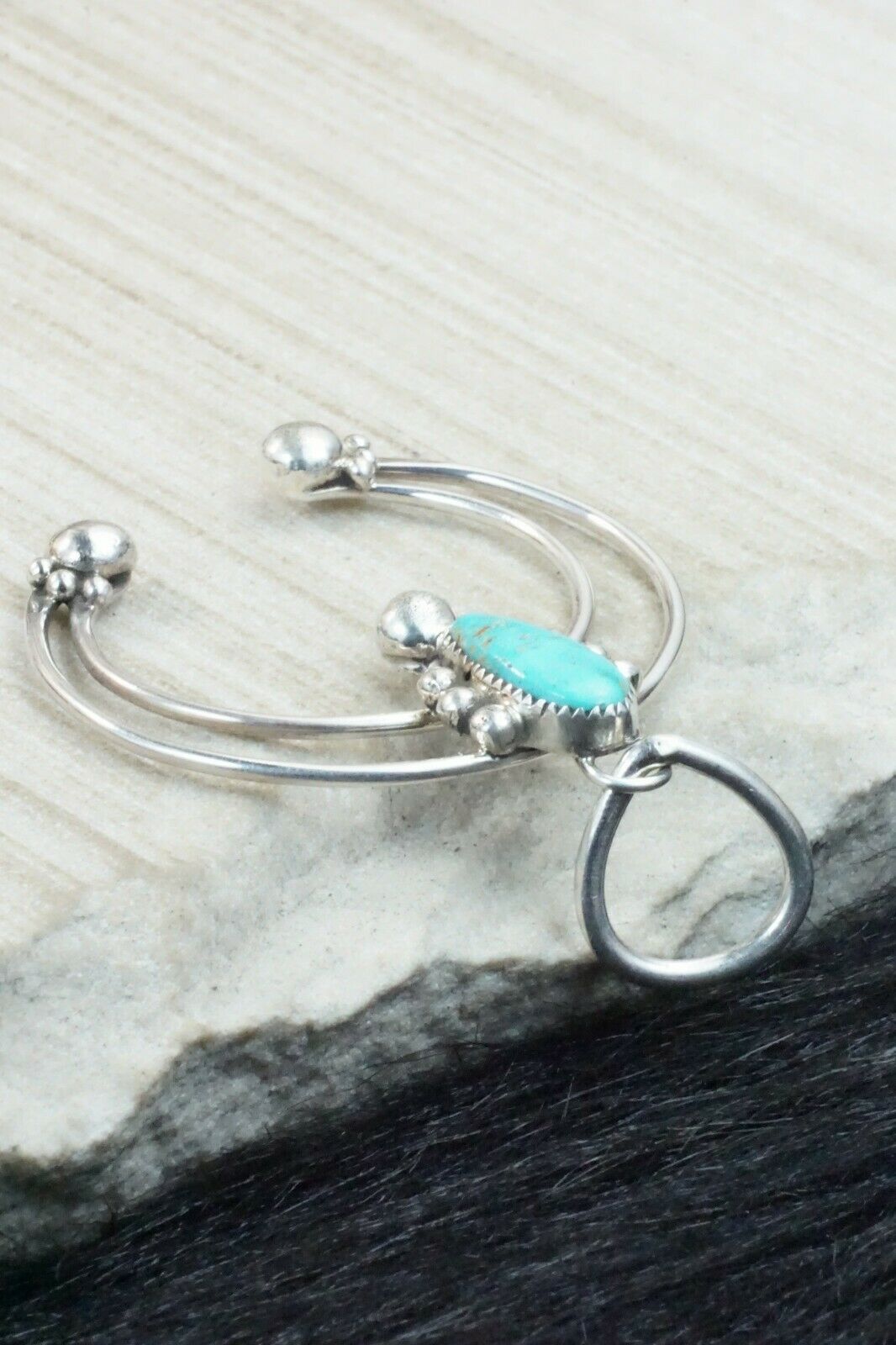 Turquoise & Sterling Silver Pendant - Priscilla Reeder