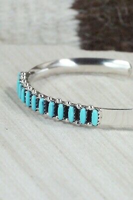 Turquoise & Sterling Silver Bracelet - Veronica Martza
